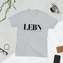 Load image into Gallery viewer, LEBN (black) Full Logo Short-Sleeve Unisex T-Shirt
