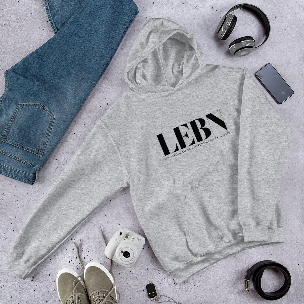 LEBN (black) Full Logo Unisex Hoodie