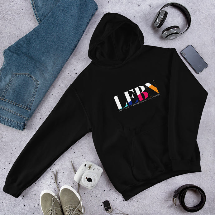 LEBN (color) Full Logo Hooded Sweatshirt
